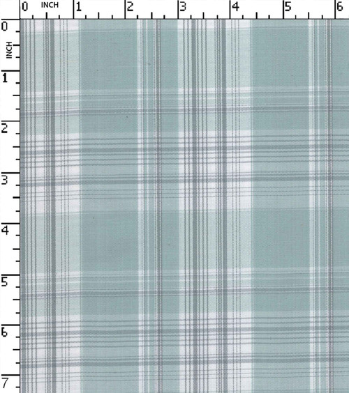 Cotton Poly Yarn Dyed Plain Big Check