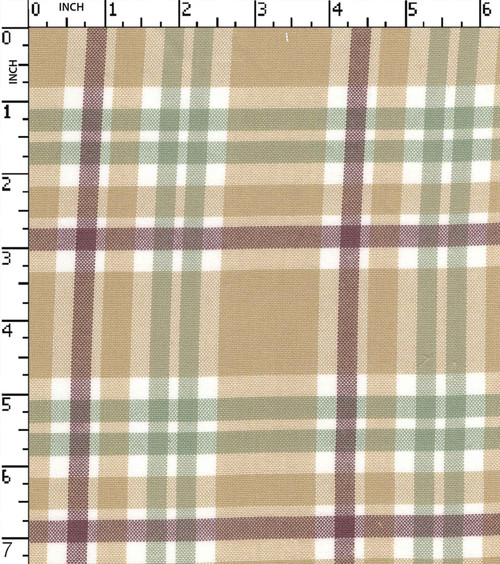 Cotton Poly Yarn Dyed Plain Big Check