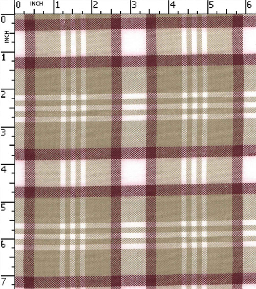 Cotton Poly Yarn Dyed Plain Big Check