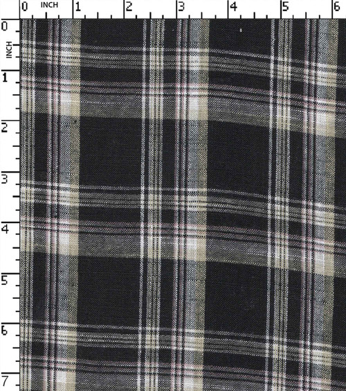 100% Polyester Yarn Dyed Plain Medium Check