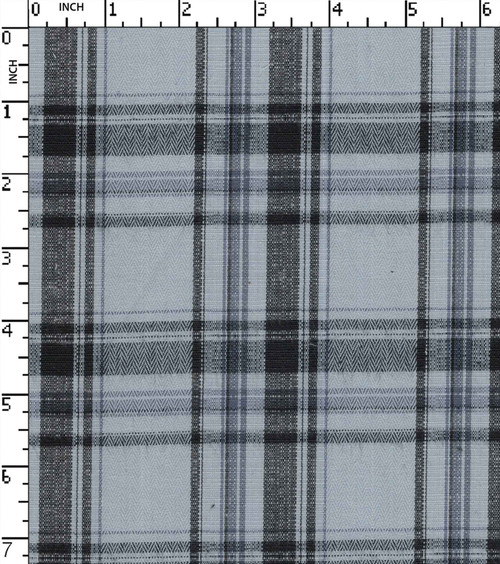 100% Polyester Yarn Dyed Herringbone Medium Check