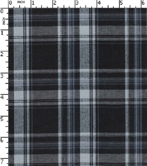 100% Polyester Yarn Dyed Herringbone Medium Check
