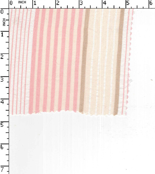 100% Cotton Yarn Dyed Seersucker Thin Thick Stripe