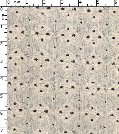 90% Cotton 10% Nylon Greige Lace Diamond With Cord