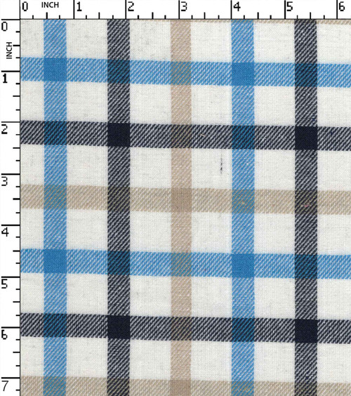 100% Cotton Yarn Dyed Twill Big Check