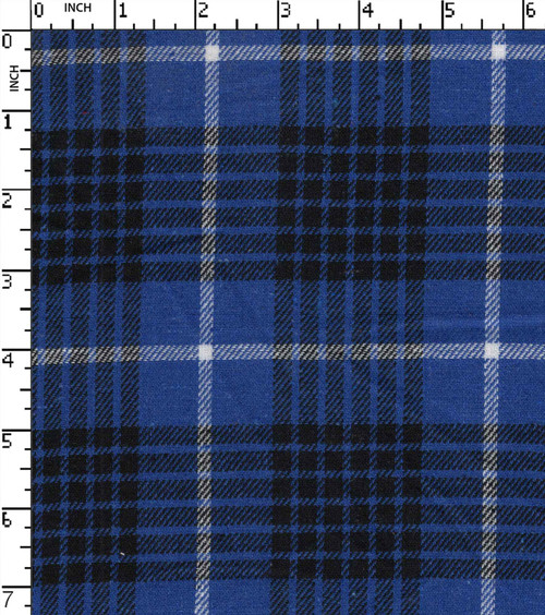 100% Cotton Yarn Dyed Twill Medium Check