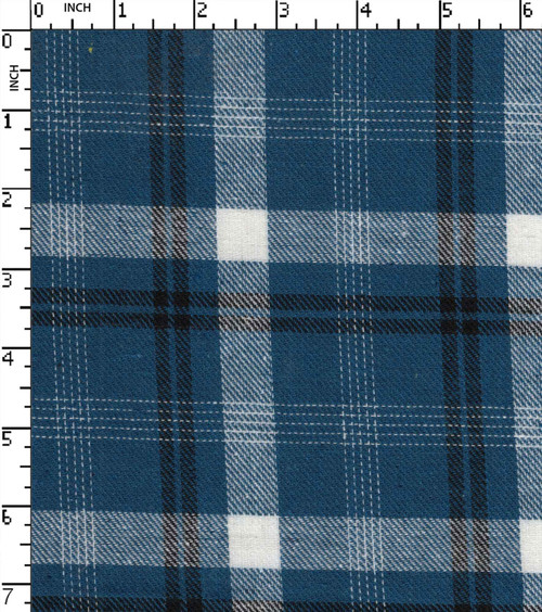 100% Cotton Yarn Dyed Twill Medium Check