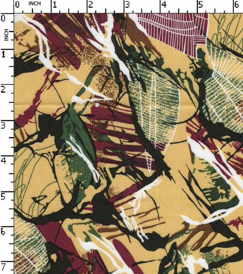 100% Cotton Printed Satin Abstarct