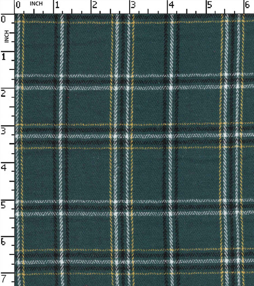 100% Cotton Yarn Dyed Herringbone Medium Check