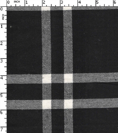 Recycled Fabric Yarn Dyed Twill Big Check