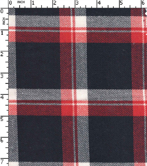 Recycled Fabric Yarn Dyed Twill Medium Check