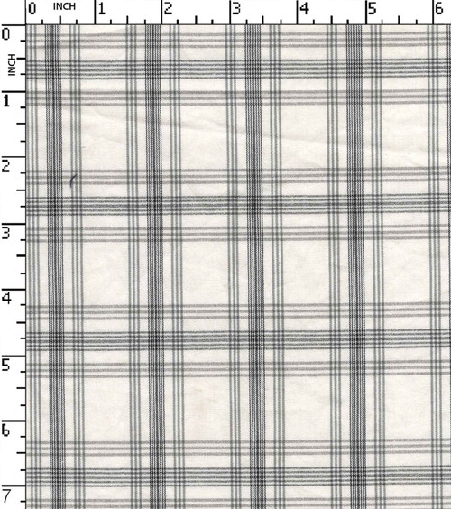 97% Cotton 3% Lycra Yarn Dyed Plain Medium Check