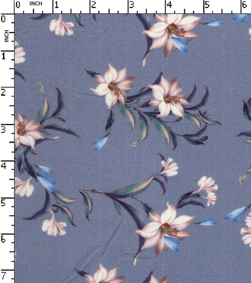 100% Rayon Printed Plain Floral