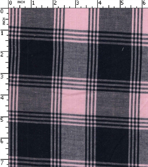 100% Cotton Yarn Dyed Twill Medium Check