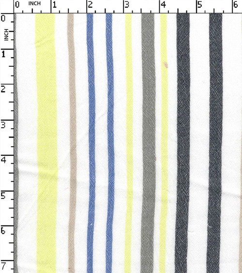 100% Viscose Yarn Dyed Hightwist Thin Thick Stripe