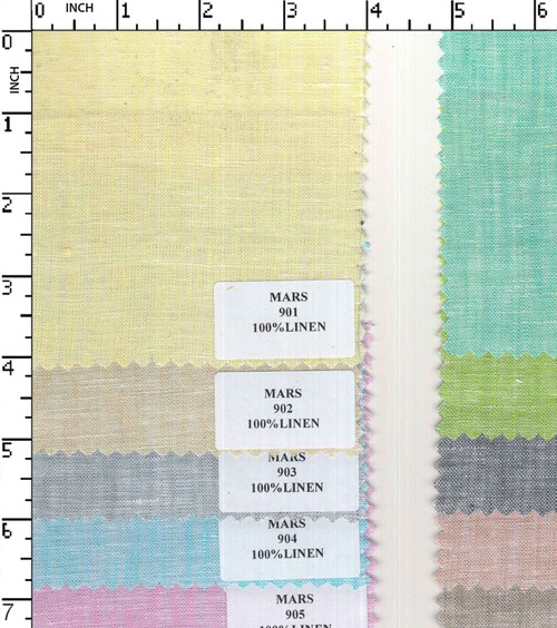 100% Linen Yarn Dyed Plain Shirting Chambery