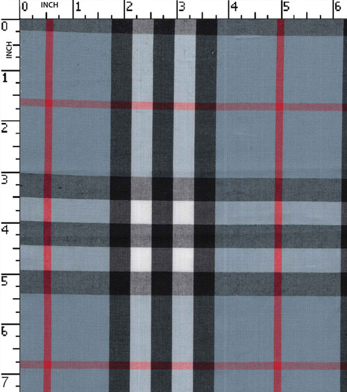 100% Cotton Yarn Dyed Plain Big Check