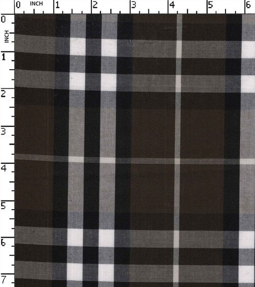100% Cotton Yarn Dyed Plain Big Check