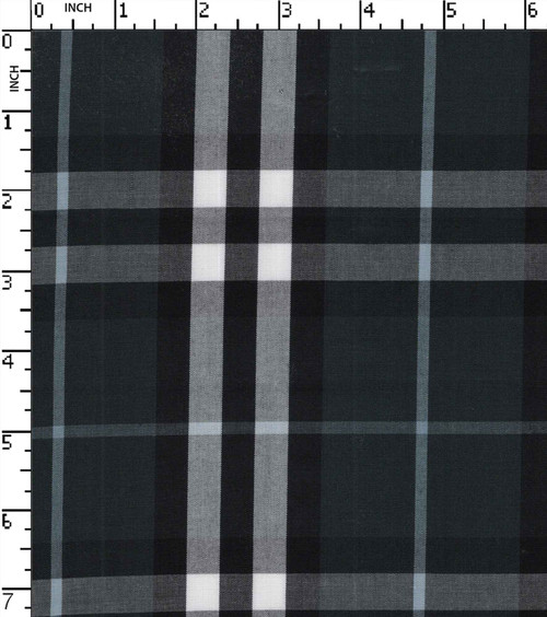100% Cotton Yarn Dyed Plain Big Check
