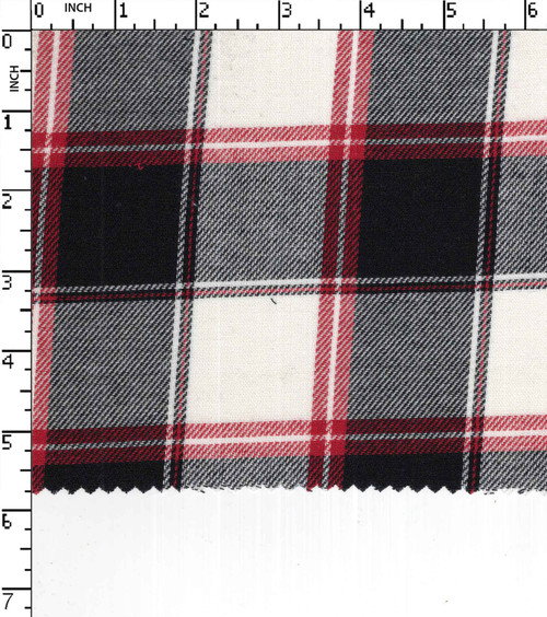 100% Cotton Yarn Dyed Twill Medium Check
