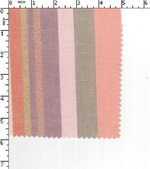 Cotton Lurex Yarn Dyed Plain Uneven Stripe