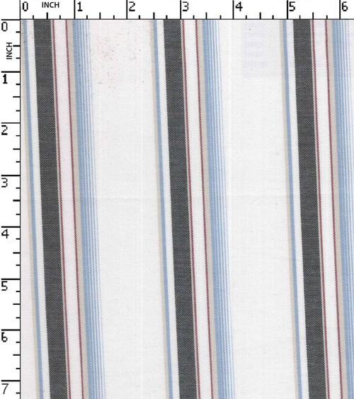 100% Cotton Yarn Dyed Twill Uneven Stripe