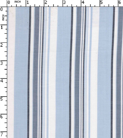 100% Cotton Yarn Dyed Twill Uneven Stripe