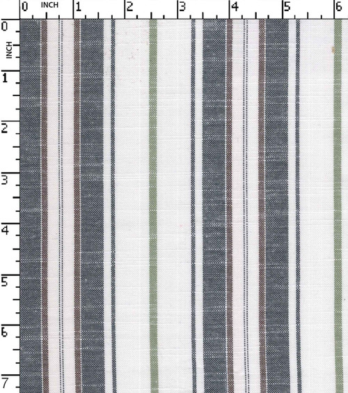 100% Cotton Yarn Dyed Oxford Uneven Stripe