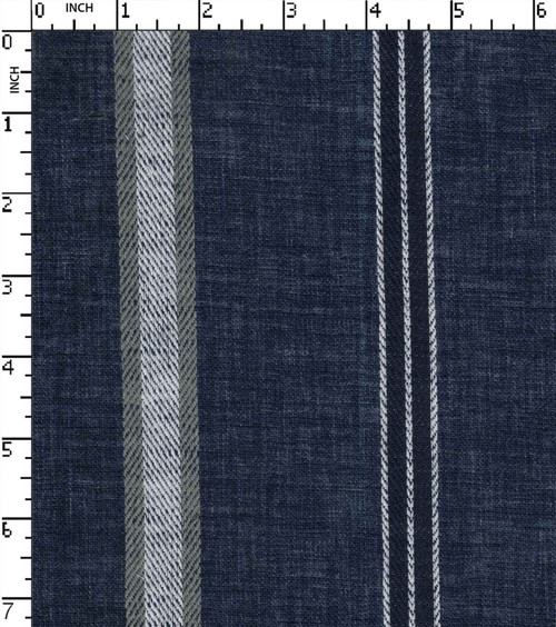 63% Cotton 37% Polyester Yarn Dyed Dobby Broad Stripe