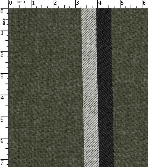 63% Cotton 37% Polyester Yarn Dyed Dobby Thin Thick Stripe