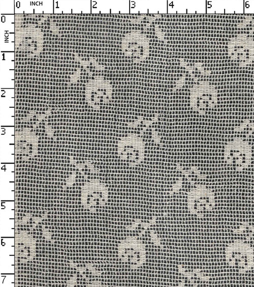 90% Cotton 10% Nylon Greige Crochet Flower With Cord