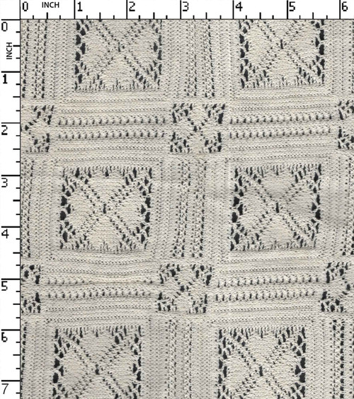 90% Cotton 10% Nylon Greige Crochet Floral With Cord