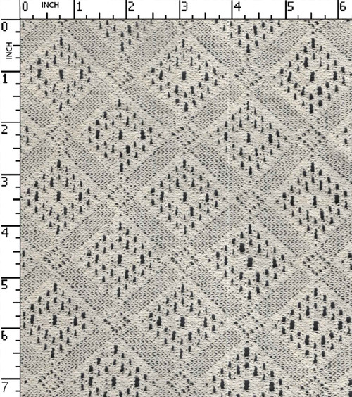 90% Cotton 10% Nylon Greige Crochet Diamond With Cord