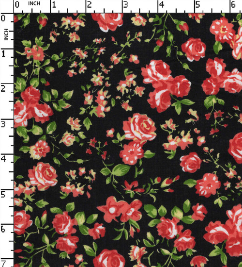 100% Cotton Printed Plain Flower With Leaf
