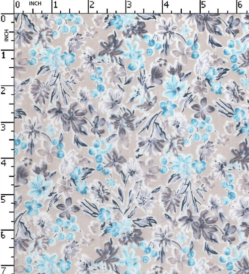 100% Cotton Printed Plain Flower With Leaf