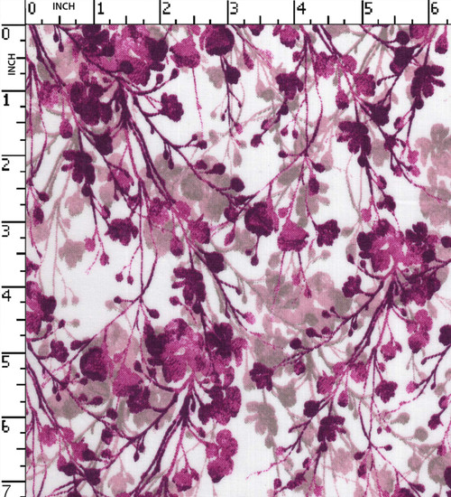 100% Cotton Printed Plain Flower With Leaf