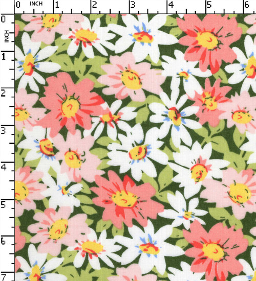 100% Cotton Printed Plain Flower