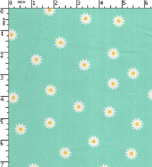 Cotton Polyester Lycra Printed Twill Sun