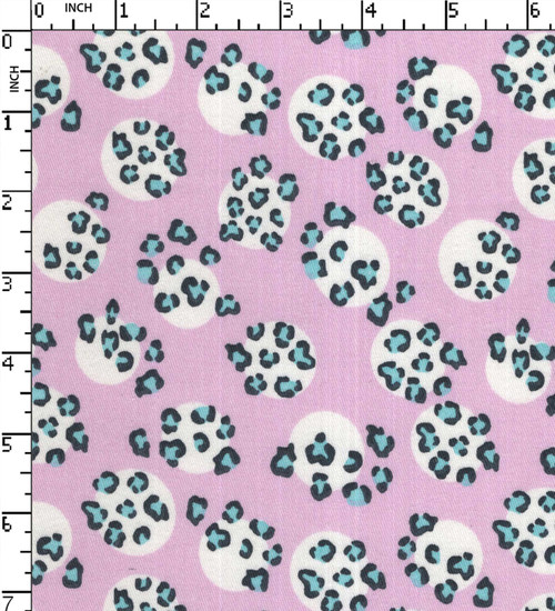 Cotton Polyester Lycra Printed Twill Leopard