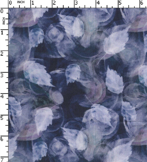 100% Cotton Printed Satin Leaf