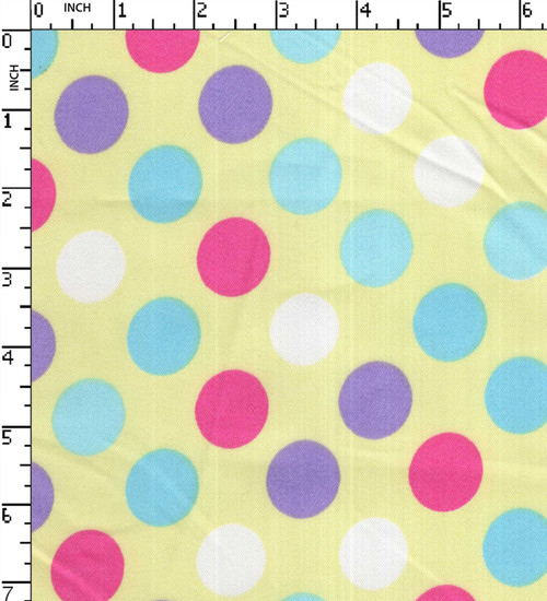 Cotton Polyester Lycra Printed Satin Dot