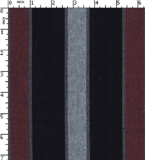100% Cotton Yarn Dyed Twill Thin Thick Stripe