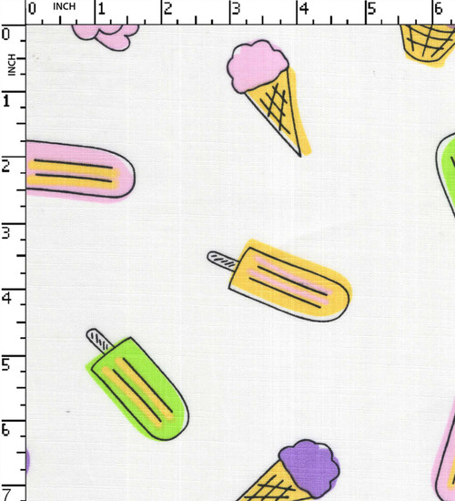 100% Cotton Printed Plain Icecream