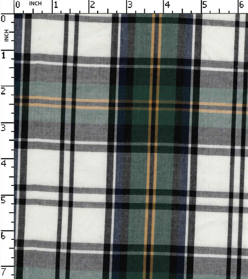 100% Cotton Yarn Dyed Plain Medium Check