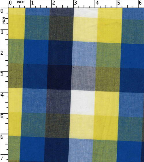 100% Cotton Yarn Dyed Plain Small Check