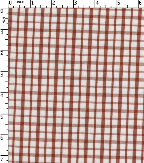 100% Cotton Yarn Dyed Plain Small Check