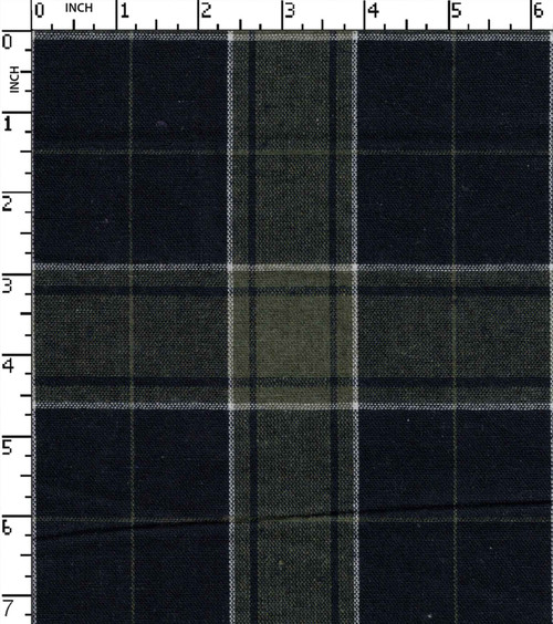 Cotton Polyester Yarn Dyed Plain Big Check Brushed