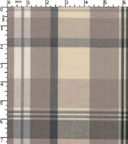 100% Cotton Yarn Dyed Plain Big Check