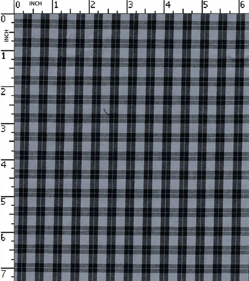 100% Cotton Yarn Dyed Plain Small Check