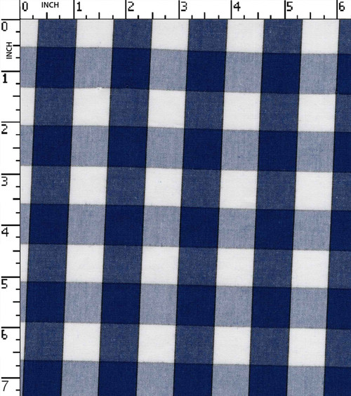 100% Cotton Yarn Dyed Plain Medium Check